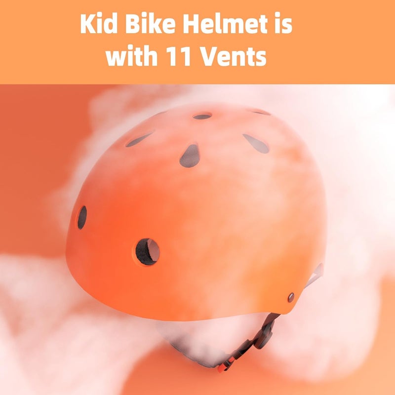 67i Kids Bike Helmet Toddler Helmets for Ages 3-8 Years Old Girls Boys Kid Adjustable Skateboard Bicycle Helmets Multi-Sport Ventilation Skateboarding Cycling Scooter Roller Skate Helmet - Image 3
